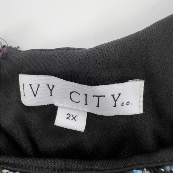 Ivy City Roxie Tweed Jumpsuit Sz 2X - Picture 5 of 11